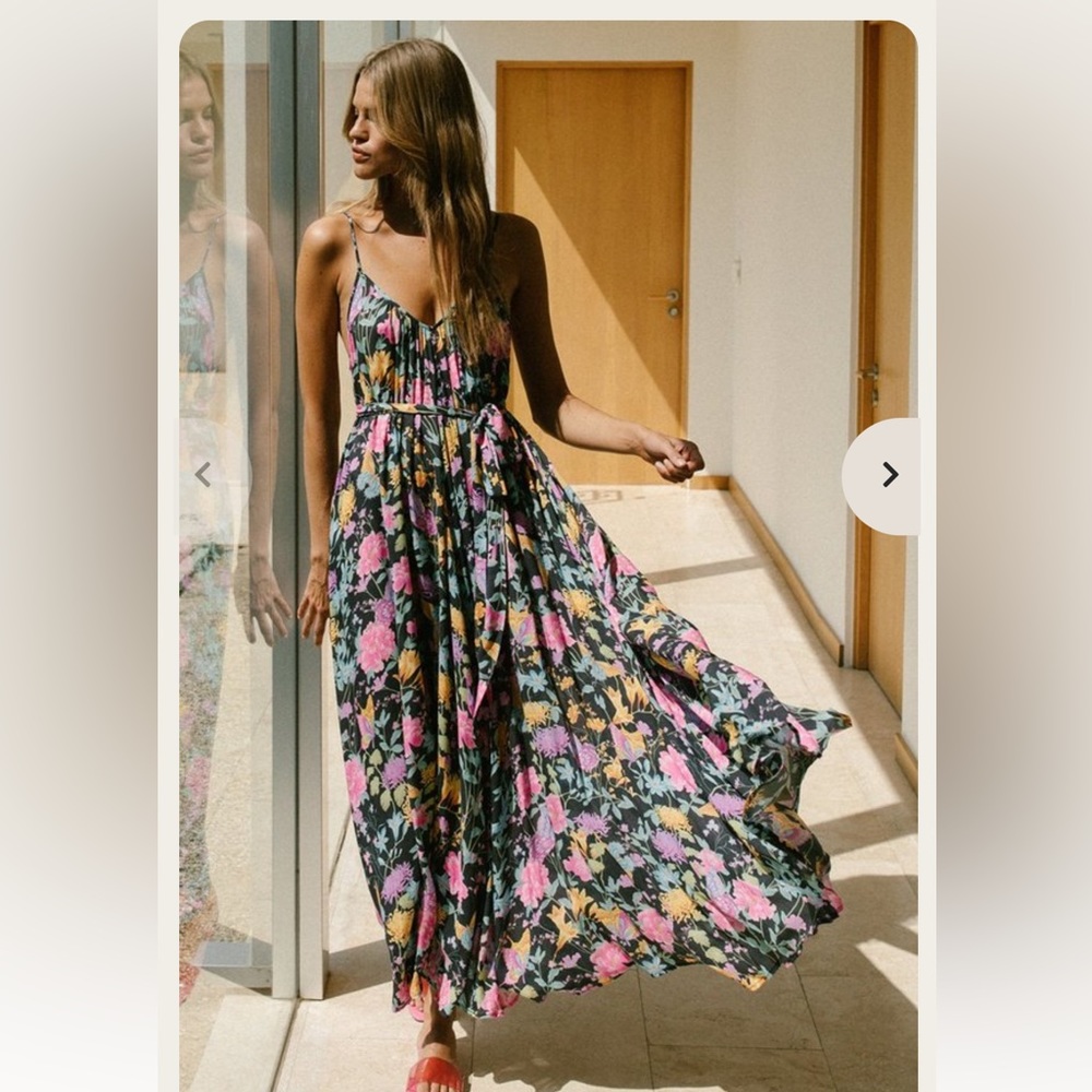 Spell butterfly maxi dress in firefly